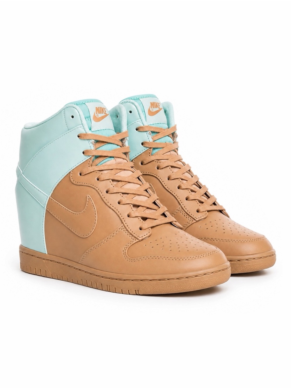 NIKE DUNK SKY HI VT QS VACHETTA TAN/ARCTIC GREEN - SIZE 9.5 - PRE-OWNED